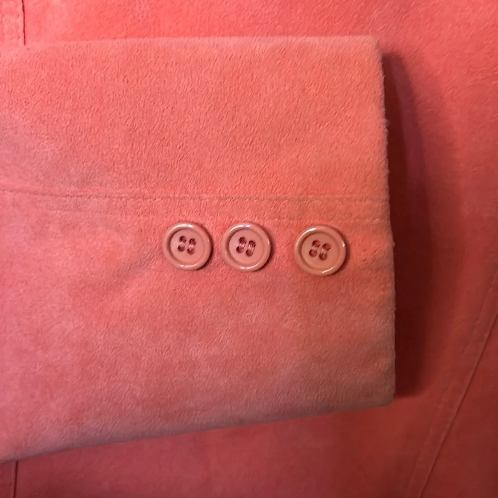 Gamut Women’s Salmon Suede Blazer Vintage Size 8